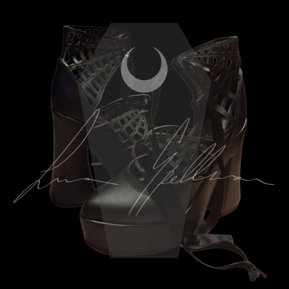 Widow Demented Soul Platform Heels